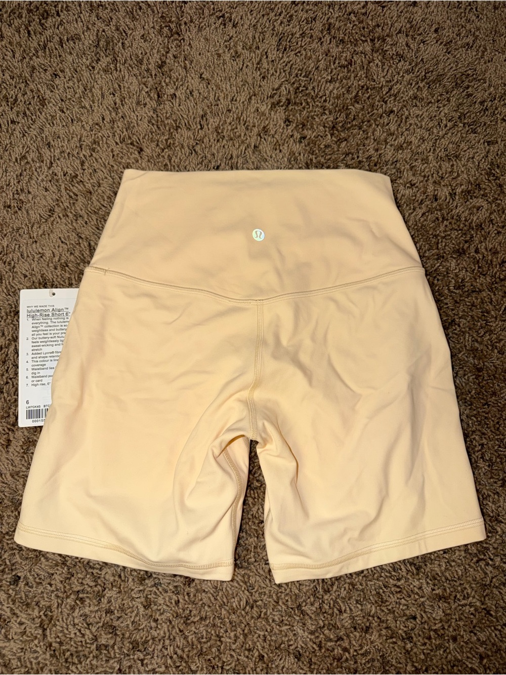 lululemon athletica High-Rise Bike Shorts - butter yellow